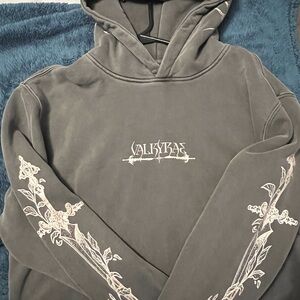 Valkyrae Grey Hooded Sweatshirt - Medium